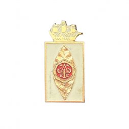 Значок ЛФКЦ. Ленинградская табачная фабрика имени Клары Цеткин