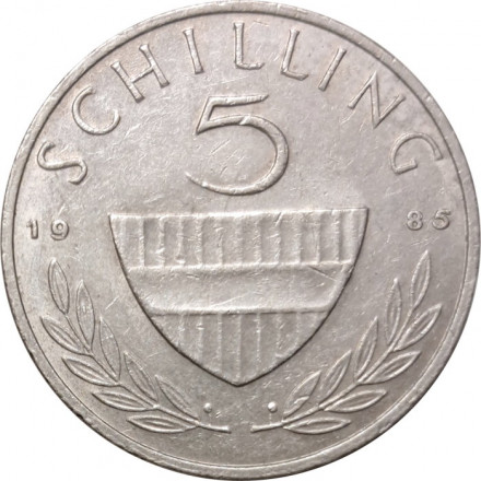 Австрия 5 шиллингов 1985 год