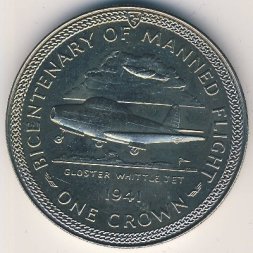 Остров Мэн 1 крона 1983 год