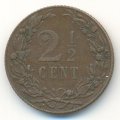 Нидерланды 2 1/2 цента 1905 год