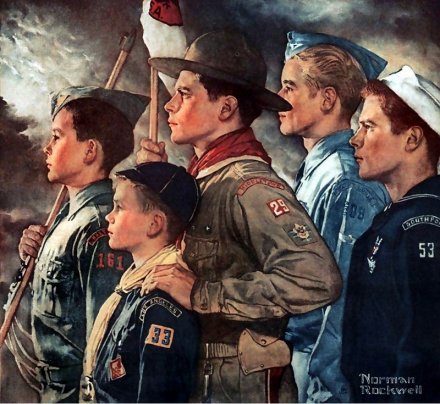 Остров Мэн 1 крона 2007 год - 100 лет Скаутскому движению