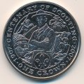 Остров Мэн 1 крона 2007 год - 100 лет Скаутскому движению