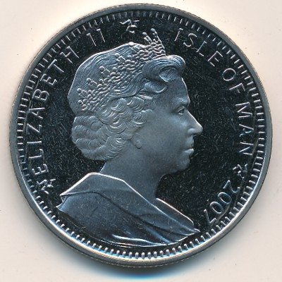 Остров Мэн 1 крона 2007 год - 100 лет Скаутскому движению