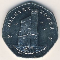 Остров Мэн 50 пенсов 2010 год