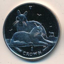 Остров Мэн 1 крона 2011 год - Турецкие ангоры