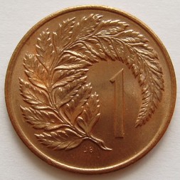 Новая Зеландия 1 цент 1971 год Флора