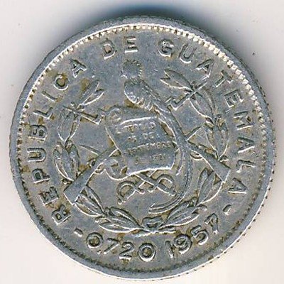 Гватемала 5 сентаво 1957 год