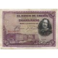Испания 50 песет 1928 год - Диего Веласкес. Картина «Сдача Бреды» - VF