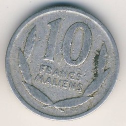 Мали 10 франков 1961 год