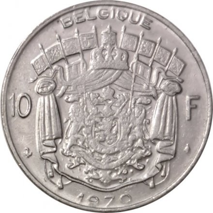 Бельгия 10 франков 1970 год BELGIQUE