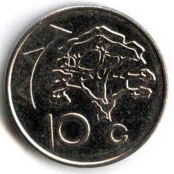 Намибия 10 центов 2012 год