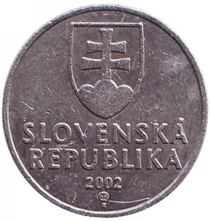 Словакия 20 геллеров 2002 год
