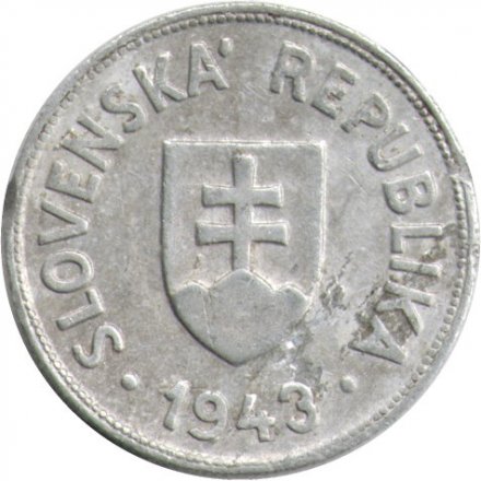 Словакия 50 геллеров 1943 год - F