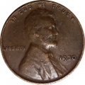 США 1 цент 1930 год - Wheat Penny, Линкольн (без отметки МД)
