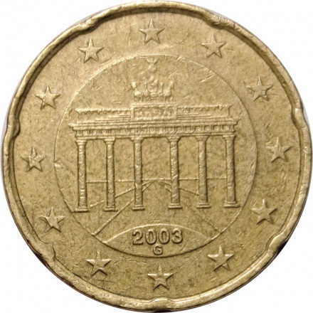Германия 20 евроцентов 2003 год (G)