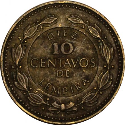 Гондурас 10 сентаво 1993 год (латунь)