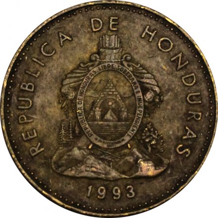 Гондурас 10 сентаво 1993 год (латунь)