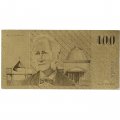 Сувенирная банкнота Австралия 100 долларов 1984-1992 год (золотые) - UNC