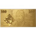 Сувенирная банкнота Австралия 100 долларов 1984-1992 год (золотые) - UNC