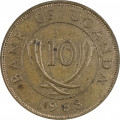 Уганда 10 центов 1968 год