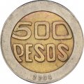 Колумбия 500 песо 2004 год
