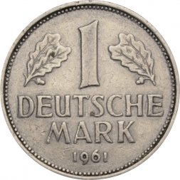 ФРГ 1 марка 1961 год (F)