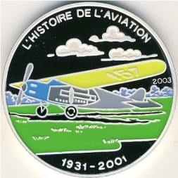 Монета Чад 1000 франков 2003 год