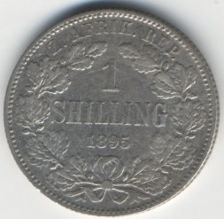 ЮАР 1 шиллинг 1895 год