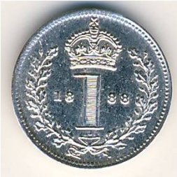 Великобритания 1 пенни 1888 год