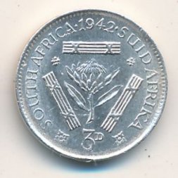 ЮАР 3 пенса 1942 год