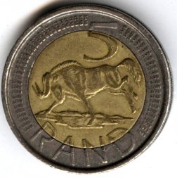 ЮАР 5 рэндов 2004 год