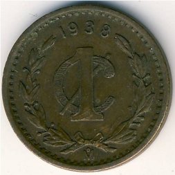 Мексика 1 сентаво 1938 год