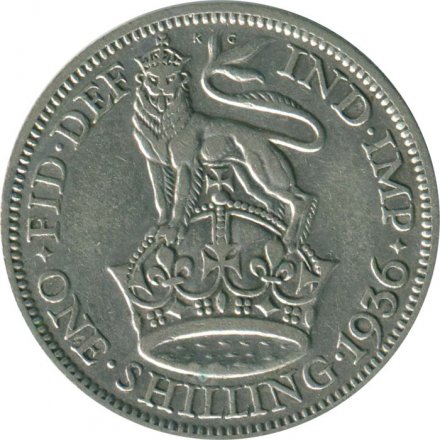 Великобритания 1 шиллинг 1936 год
