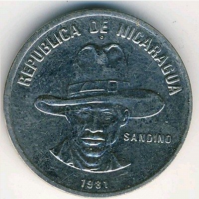 Никарагуа 25 сентаво 1981 год
