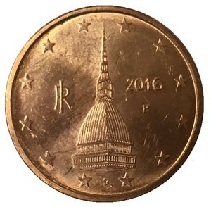 Италия 2 евроцента 2016 год