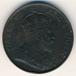 Гонконг 1 цент 1905 год