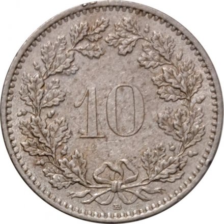 Швейцария 10 раппенов 2001 год