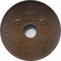 Восточная Африка 10 центов 1937 год (KN)