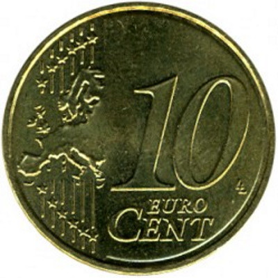 Франция 10 евроцентов 2007 год