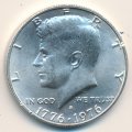 США 1/2 доллара 1976 год - 200-летие Независимости (серебро) (BU, S)