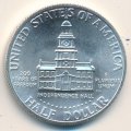 США 1/2 доллара 1976 год - 200-летие Независимости (серебро) (BU, S)