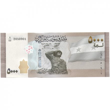Сирия 5000 фунтов 2019 год - Солдат UNC
