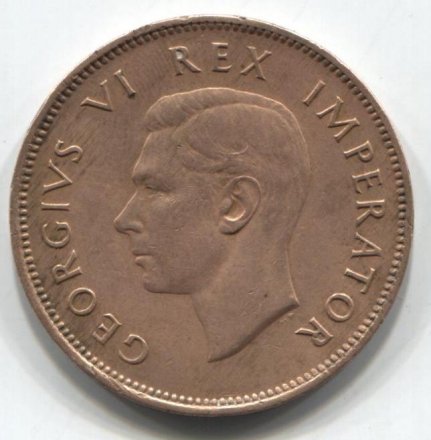 ЮАР 1/2 пенни 1939 год - Корабль «Дромедарис»