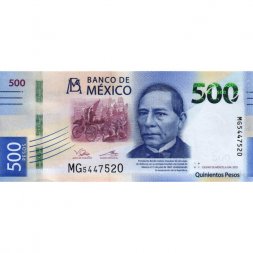 Мексика 500 песо 2022 год (06.06.2022) - UNC