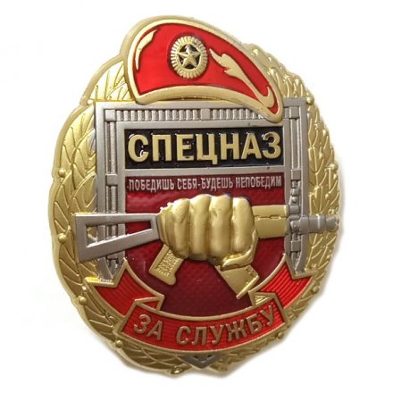 Знак &quot;За службу в Спецназе Росгвардии&quot;, с удостоверением