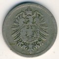 Германия 5 пфеннигов 1876 год (C)