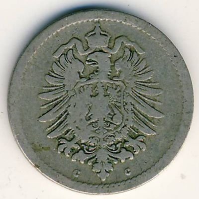 Германия 5 пфеннигов 1876 год (C)