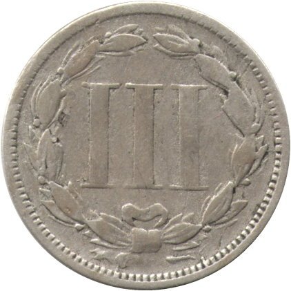 США 3 цента 1865 год - Three Cent Nickel