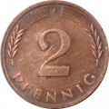 ФРГ 2 пфеннига 1979 год - F