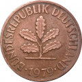 ФРГ 2 пфеннига 1979 год - F